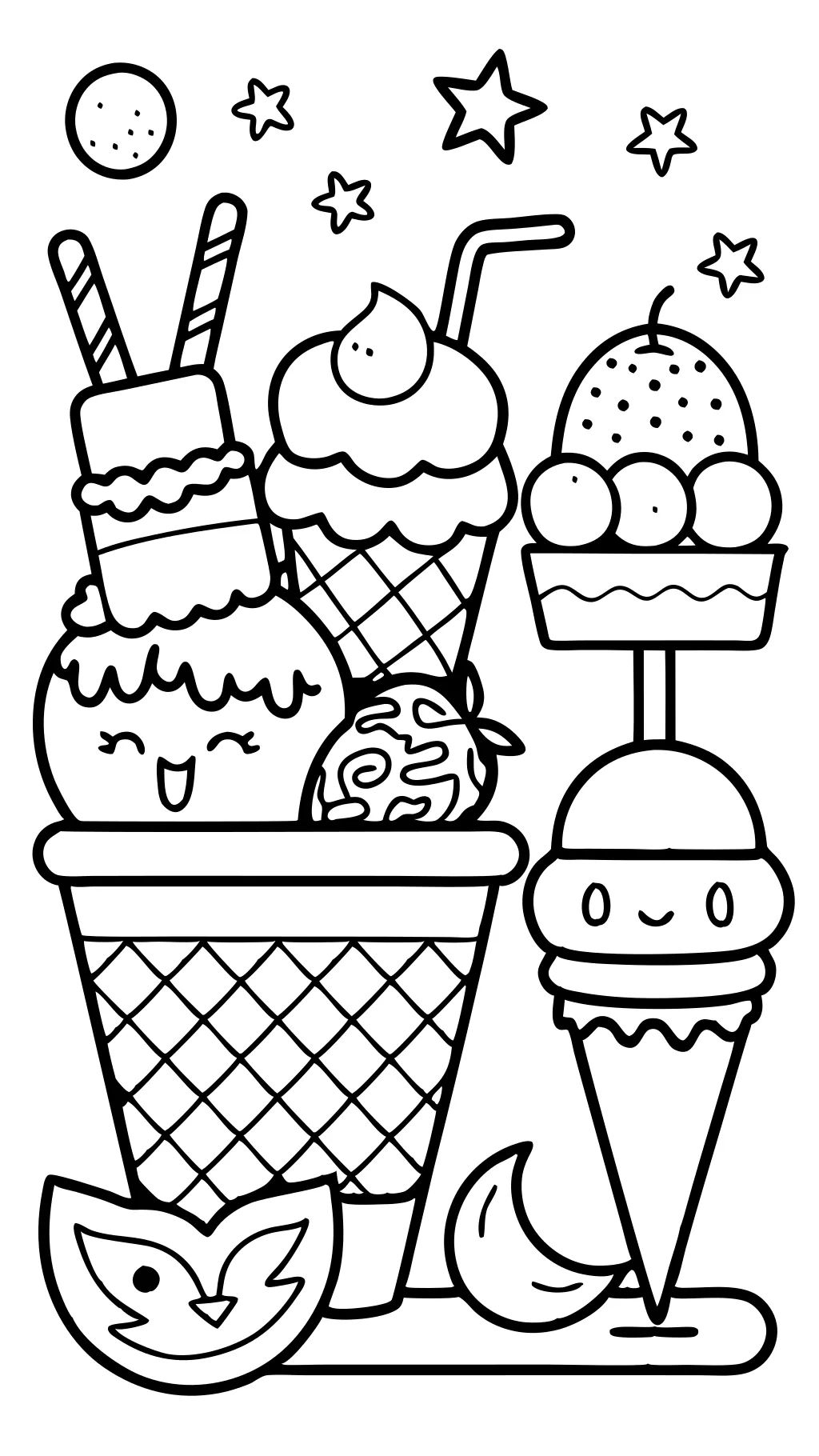 printable coloring pages ice cream